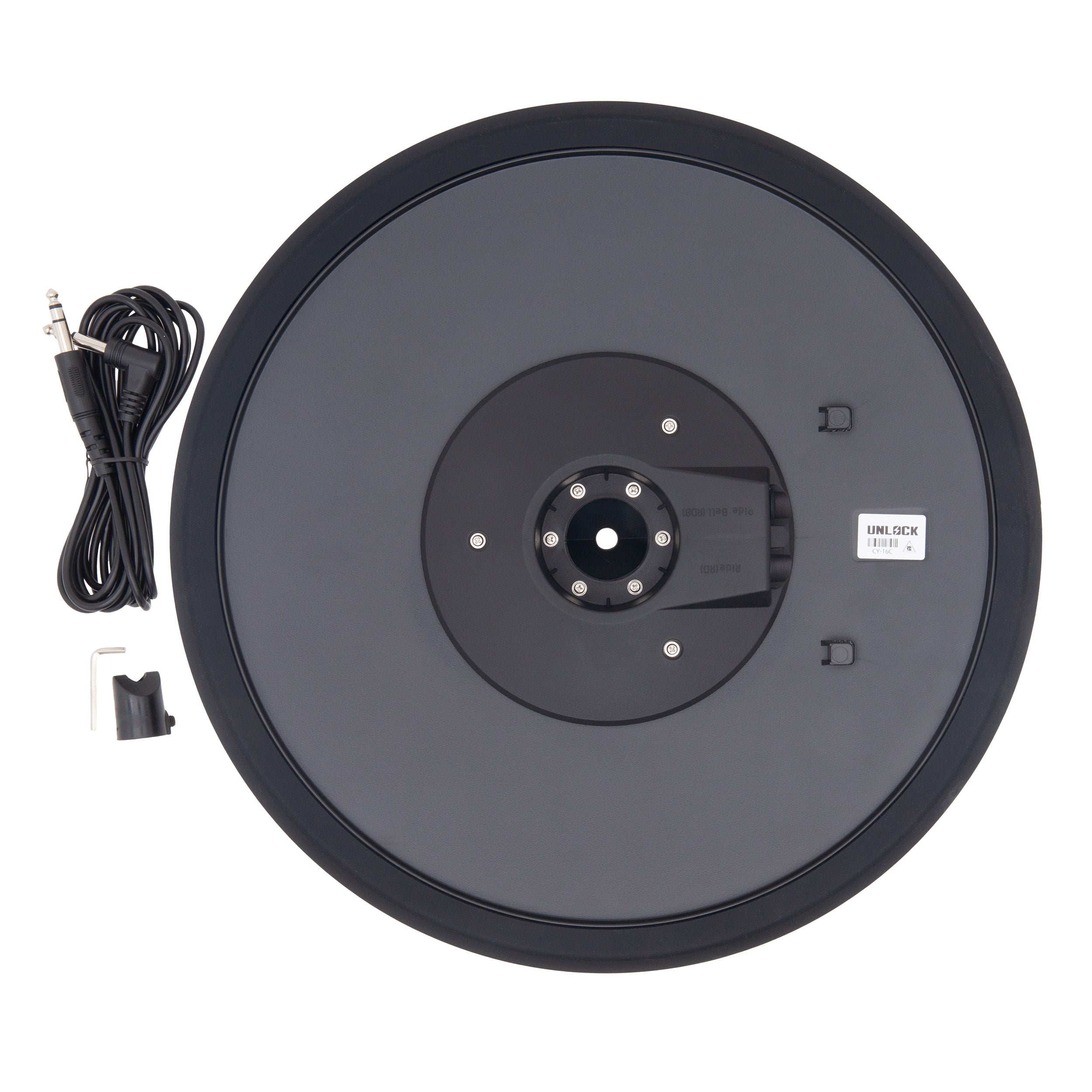 Unlock Lightning 16 inch 2-zone crash cymbal black