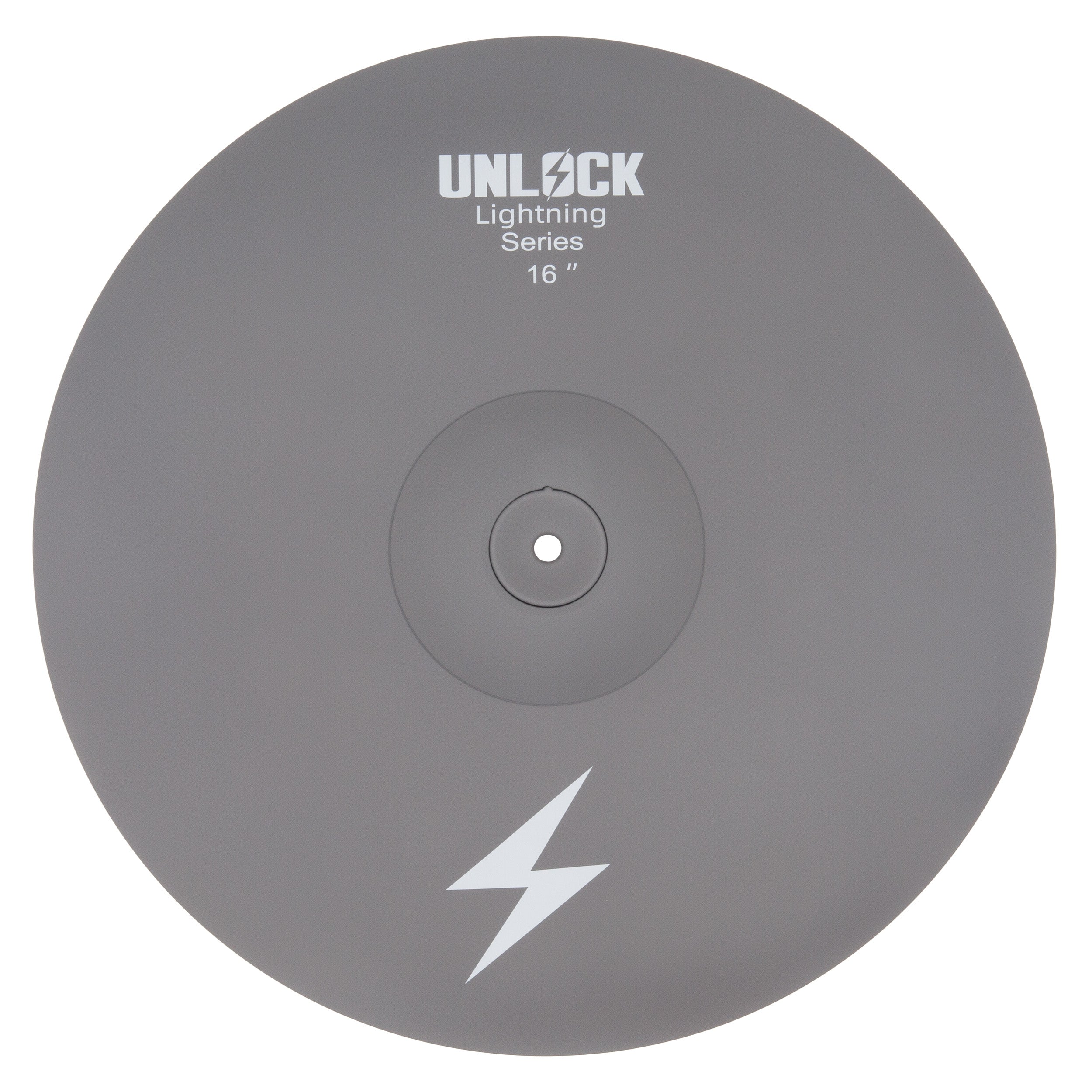 Unlock Lightning 16 inch 2-zone crash cymbal grey