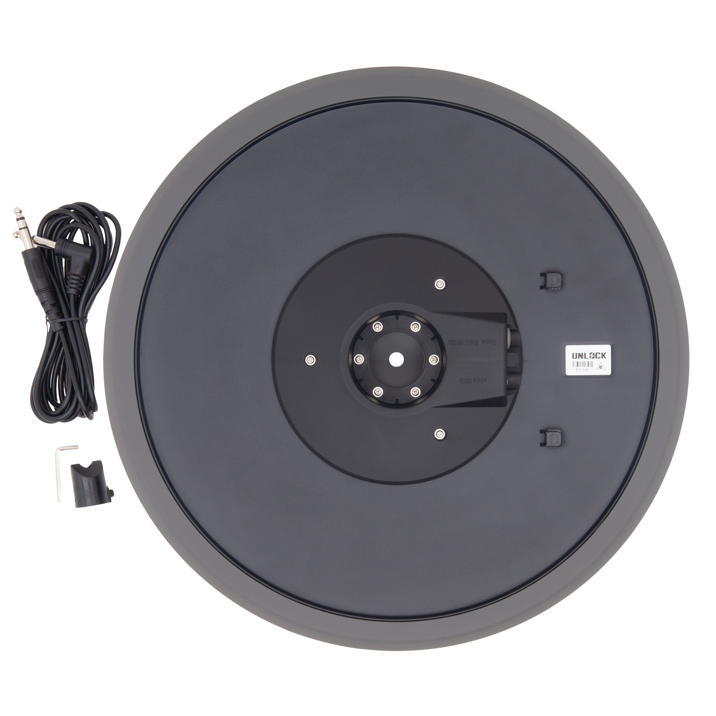 Unlock Lightning 16 inch 2-zone crash cymbal grey