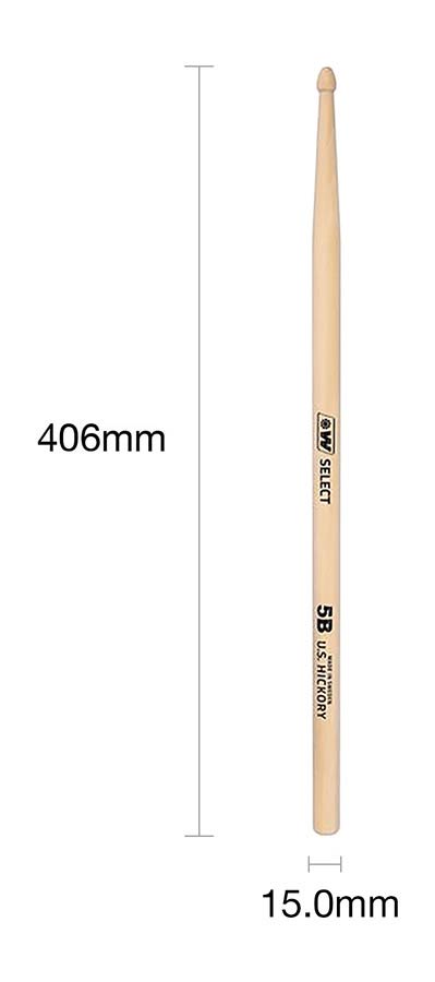 Baquetas Wincent 5B Select Series - W-DB5B  
