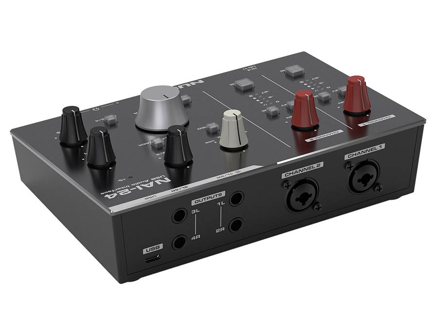 NUX NAI-24 USB Audio Interface, 2-In/4-Out Class-A Preamp