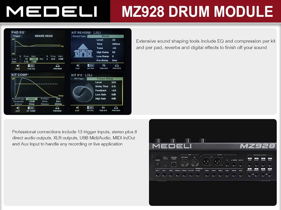 Medeli MZ928 Electronic Drum Sound Module