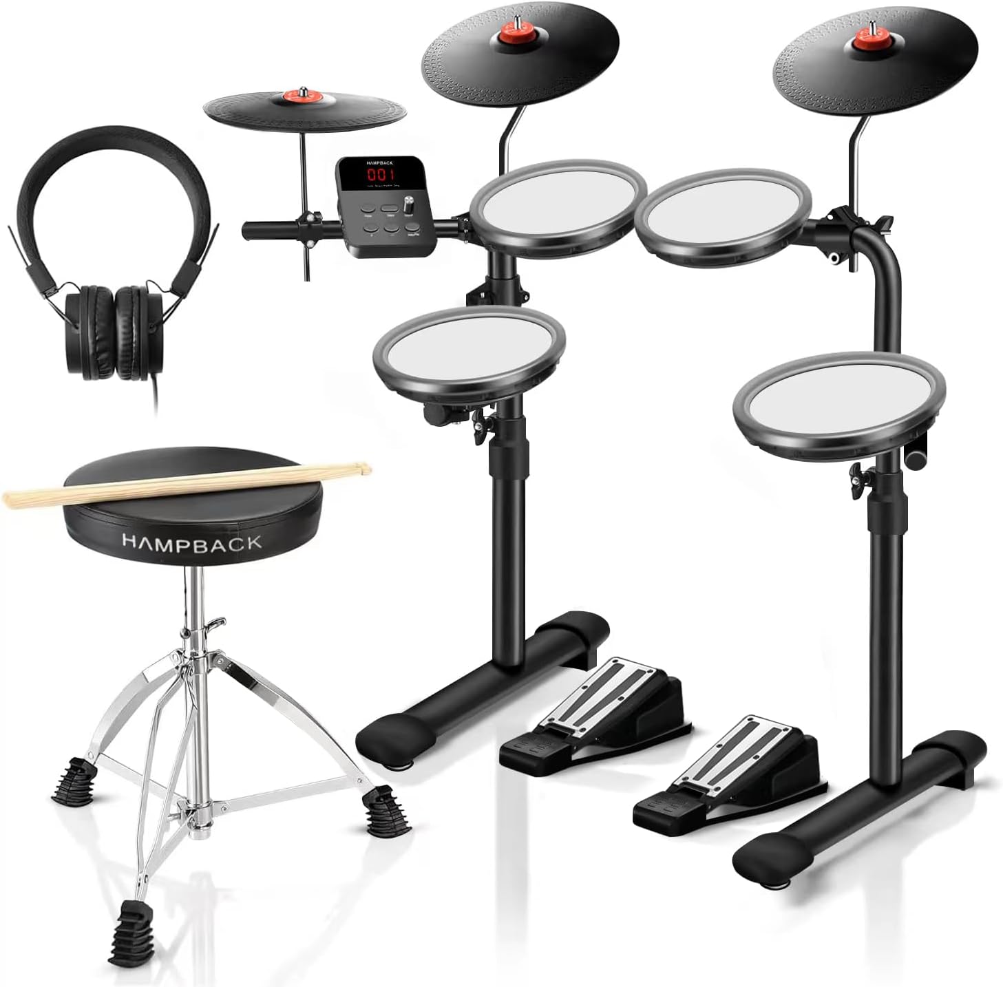 Hampback MK-0 electronic drum set for beginners and children