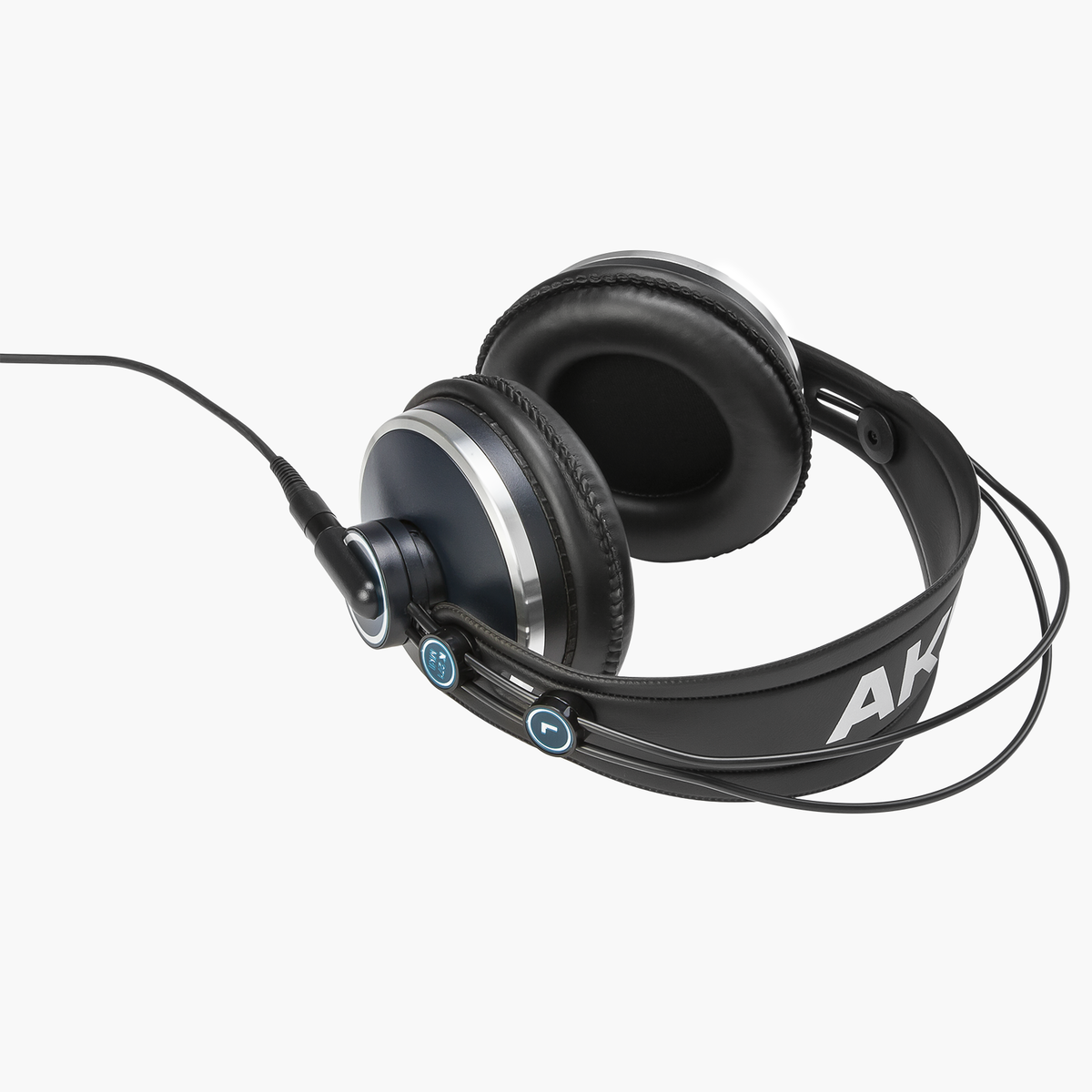 AKG K271 MKII studio headphones viewed from above at an angle