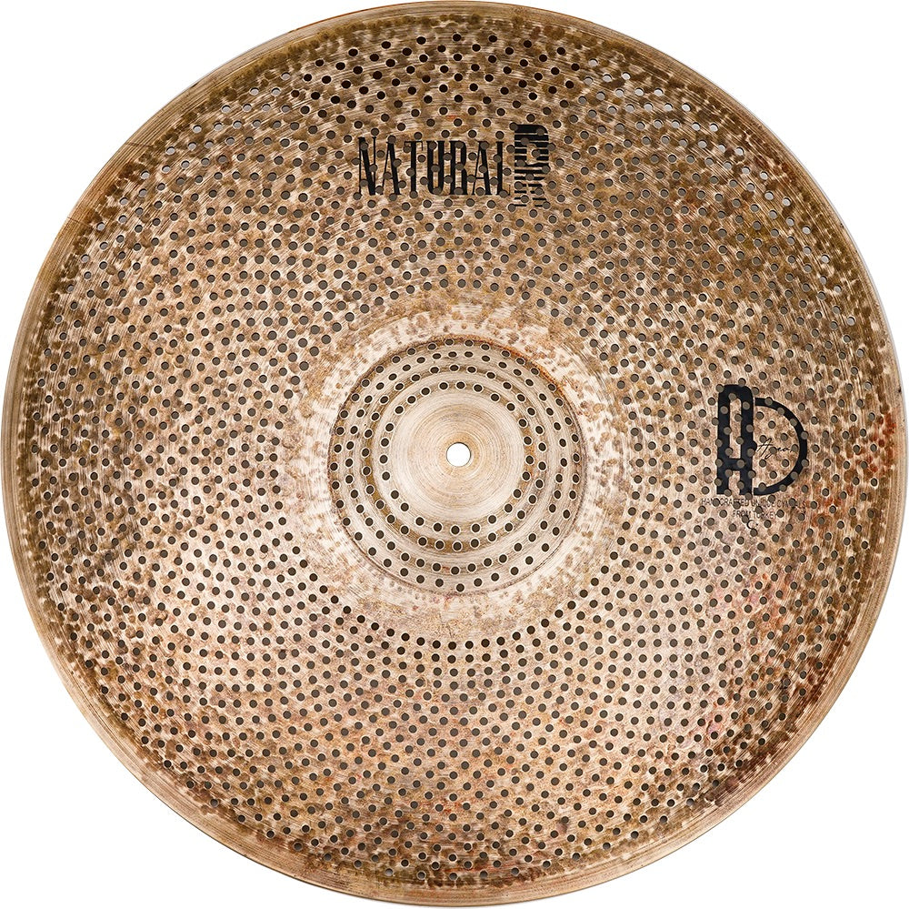 Agean R-Series Natural - Silent cymbal - 20" Ride with hammered natural finish for electronic drum sets.