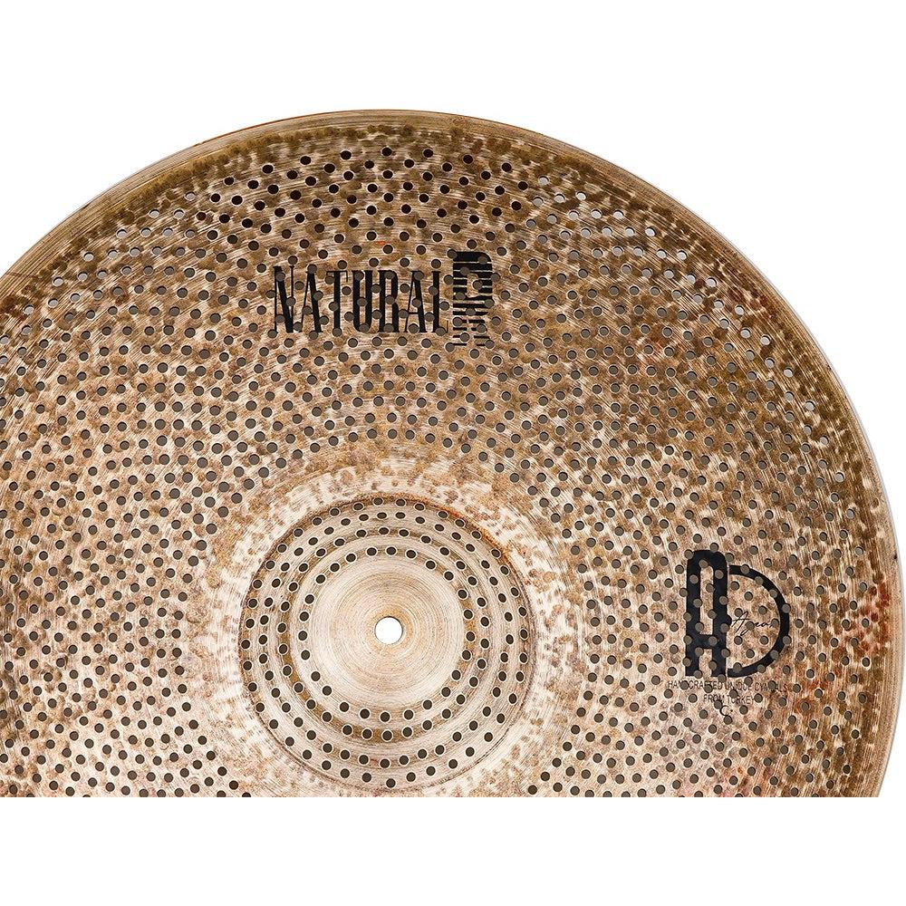 Agean R-Series Natural - Silent cymbal - 20" Ride with a hammered bronze finish designed for e-drums and electronic cymbals.