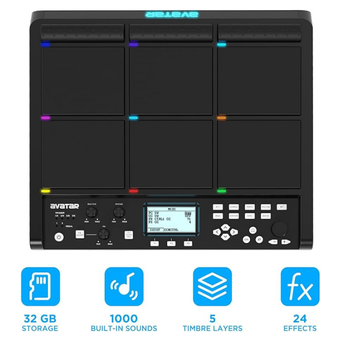 Avatar PD708 Digital Drum & Sample Pad