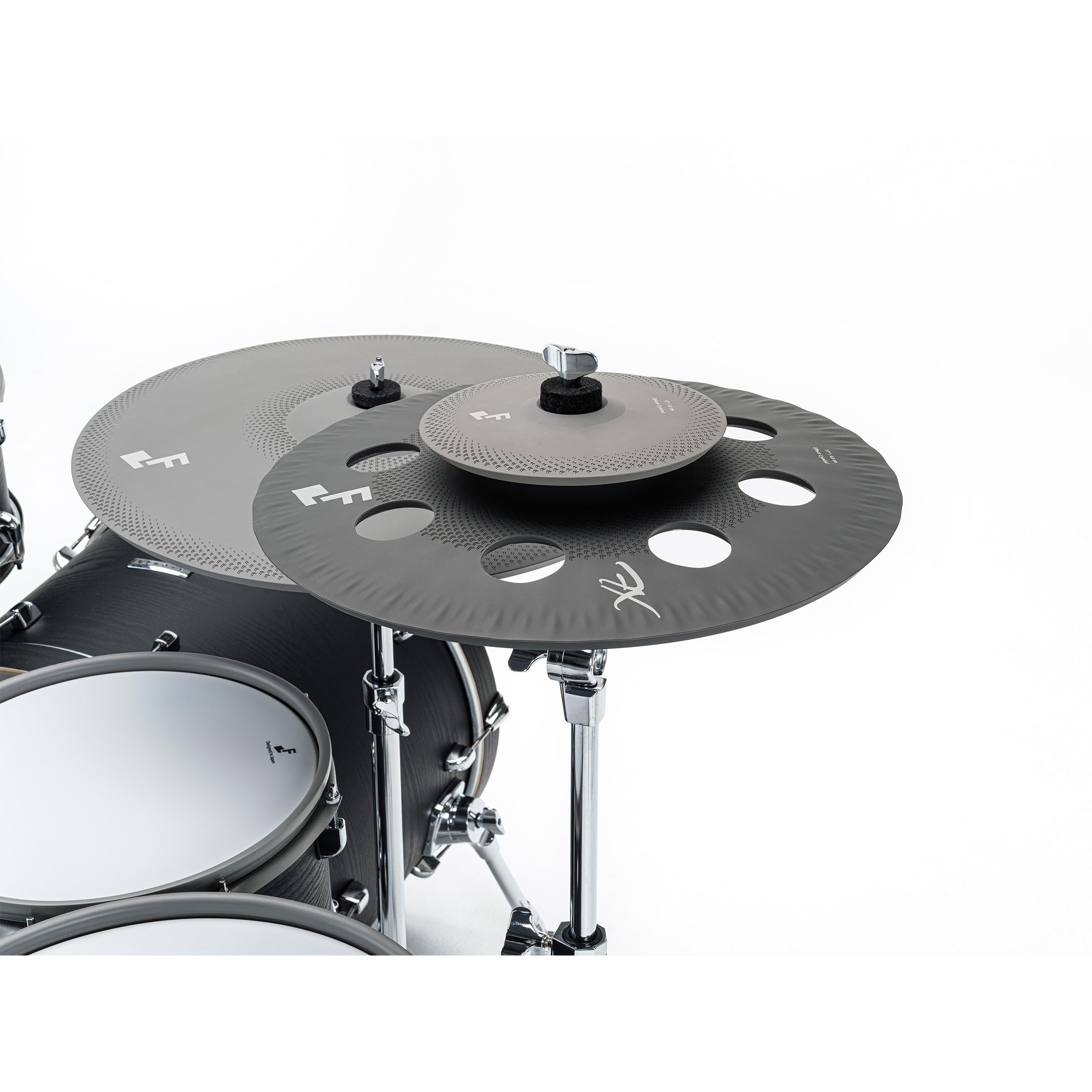 Electronic cymbals close-up