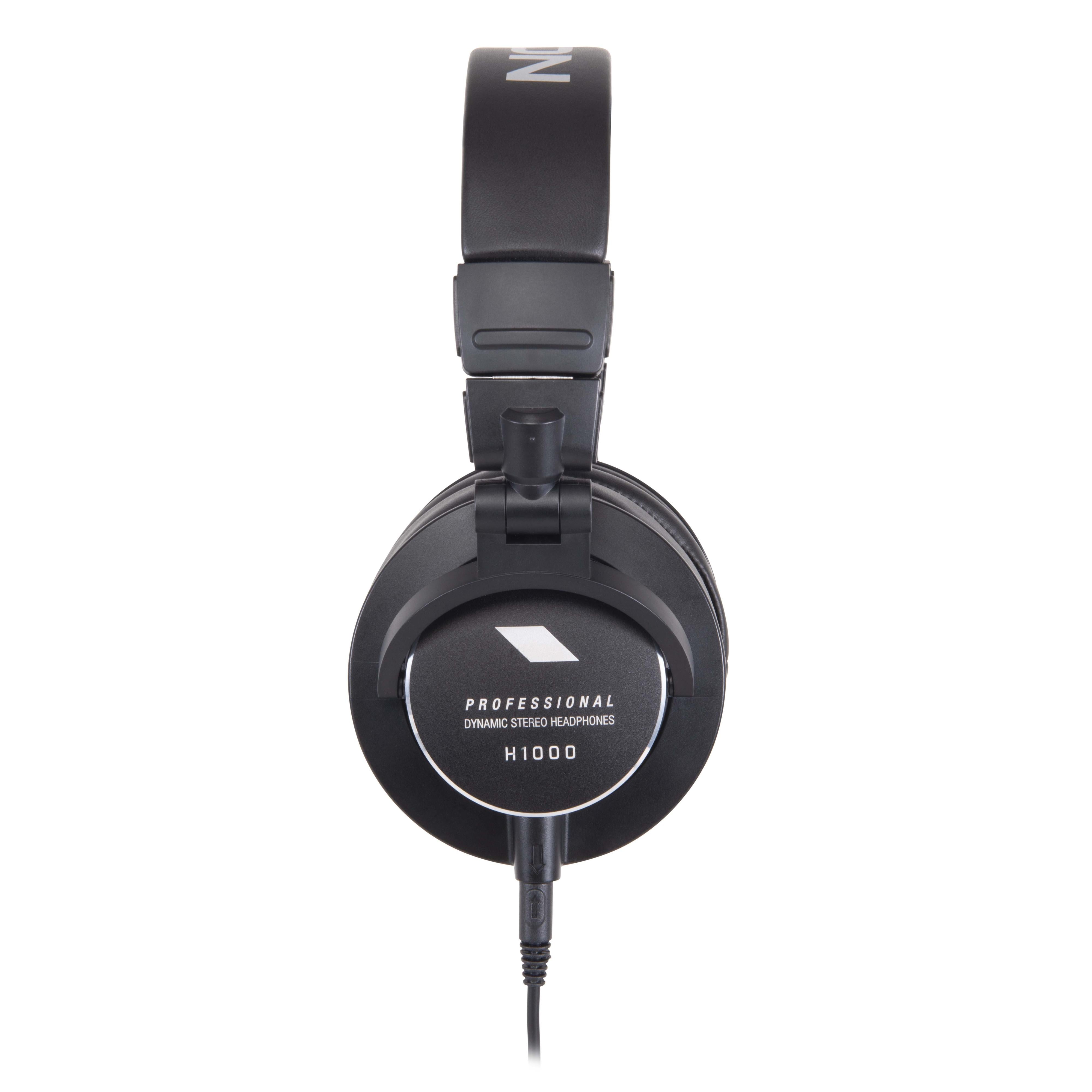 Eikon Professional Closed Back Headphones H1000 black design with closed-back circumaural ear cups by EIKON
