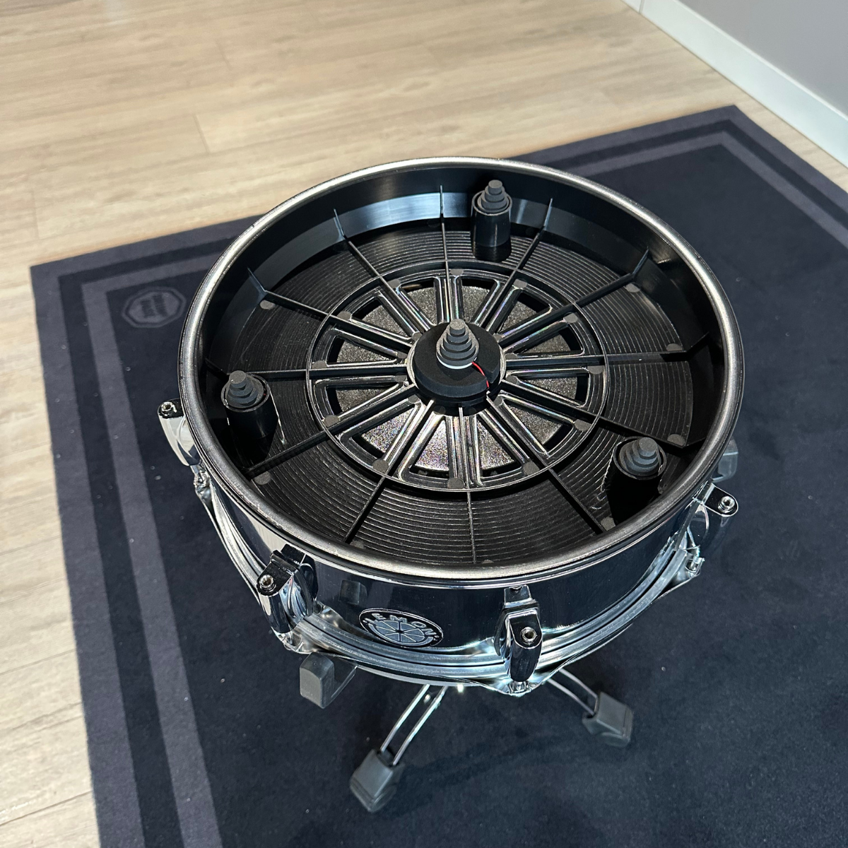 Lemon 14 inch silver metal multi-trigger mesh head snare - LIMITED EDITION