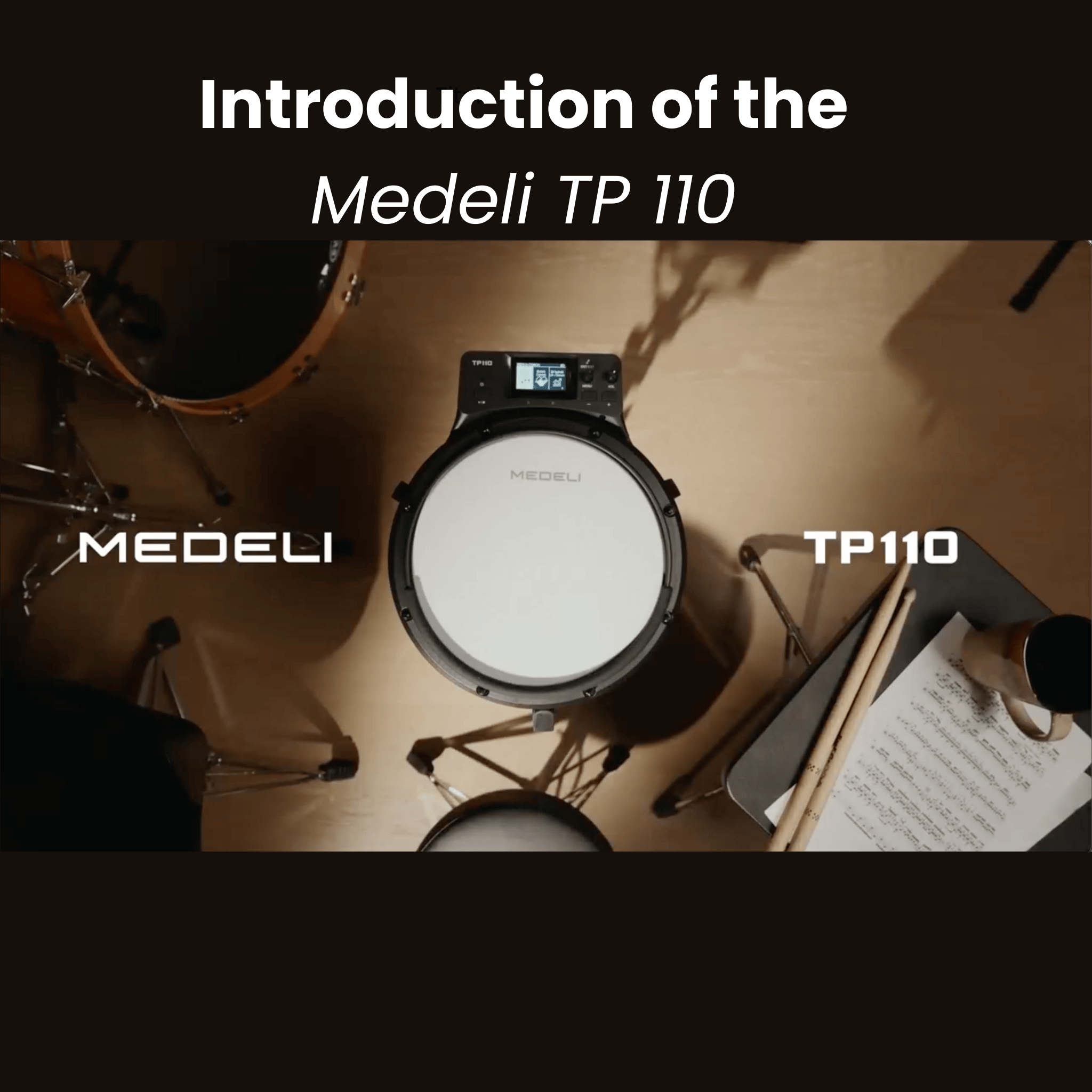 Medeli TP110 Pro - Your Daily Dose of Drum-Rhythm Exercises