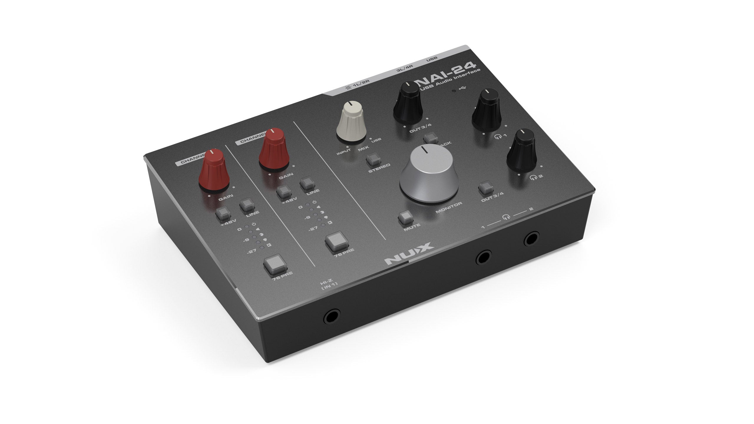 NUX NAI-24 USB Audio Interface rear