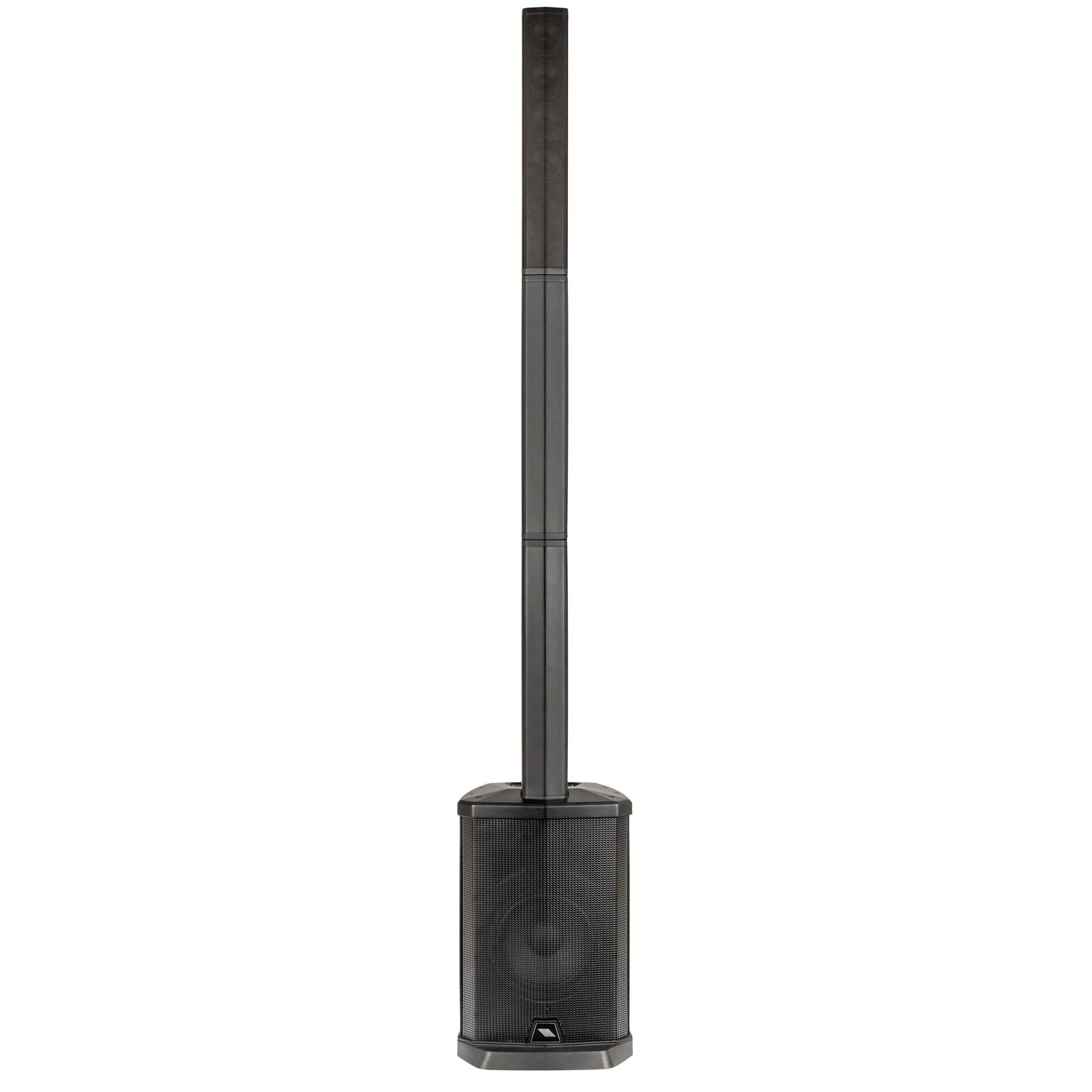 Proel Session 1 - 400 watt Pro audio PA set with black three-piece fast-linking column and Class D amplifier design