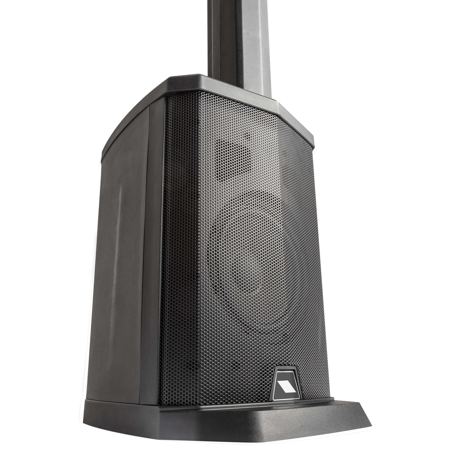 Proel Session 1 - 400 watt Pro audio PA set speaker with black grille and column for clear e-drum sound at gigs