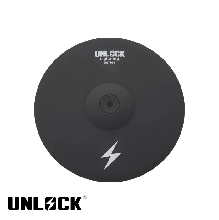 Unlock Lightning 14 inch 3-zone crash ride cymbal black