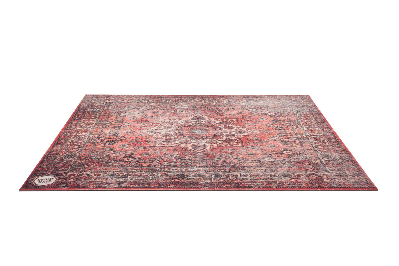 DRUMnBASE Sound STAGE 150×130cm Persian Worn Red Vibration Isolation carpet