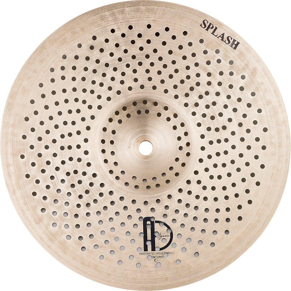 Agean R-Series Natural - Silent cymbal - 10" Splash with perforated design for quiet electronic drum play by Agean