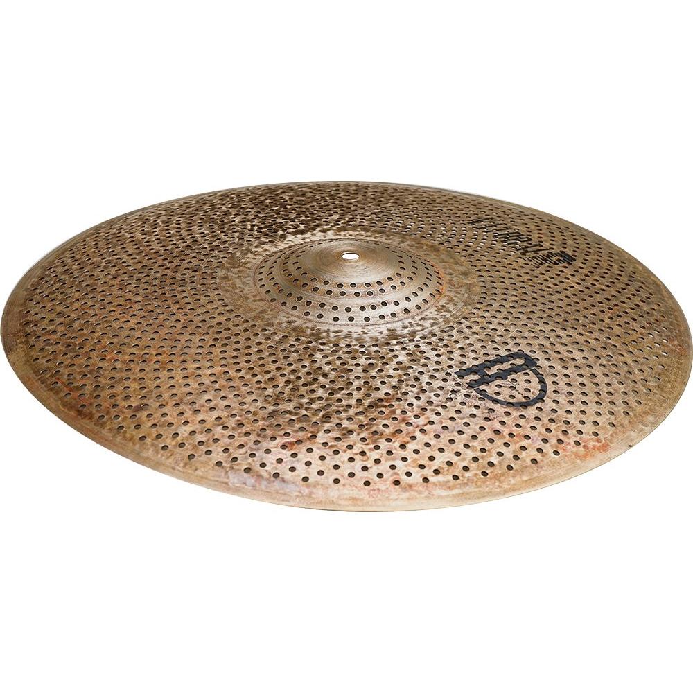 Agean R-Series Natural - Silent cymbal - 16" Crash featuring a perforated design for quiet practice with electronic drums.