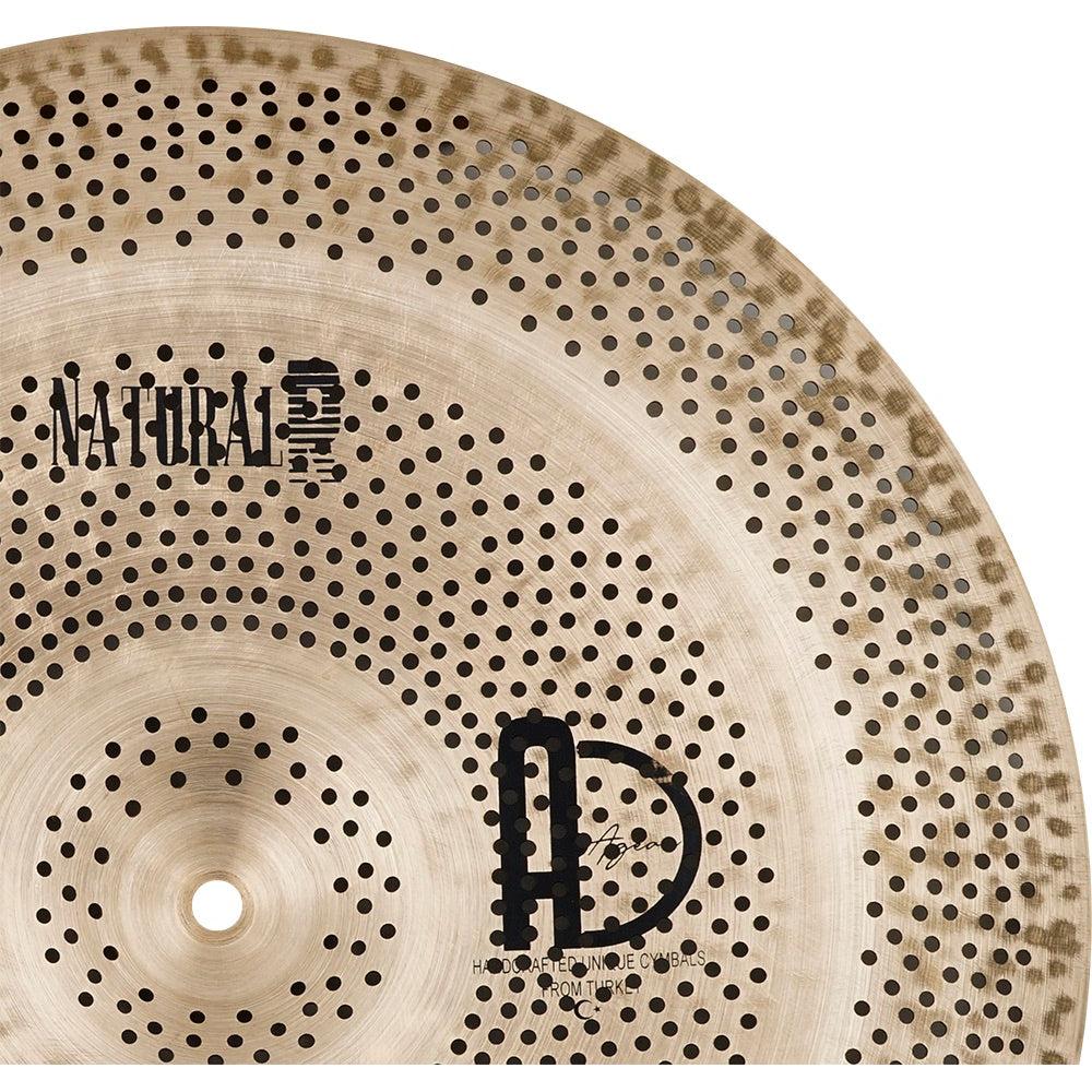 Agean R-Series Natural - Silent cymbal - 18" China with perforated design and natural bronze finish by Agean