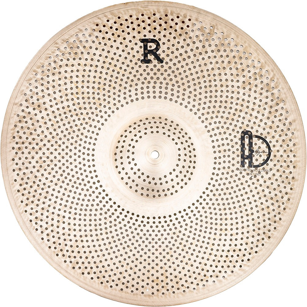 Agean R-Series - Silent cymbal - 20" Ride featuring perforated design for electronic drum kits by Agean.