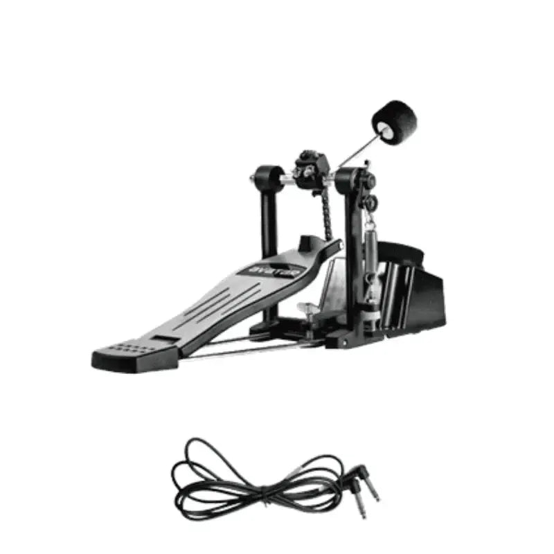 Medeli TP110 mini-kit bundle bass drum pedal and audio cable by Vybe Drums for practicing and performing.