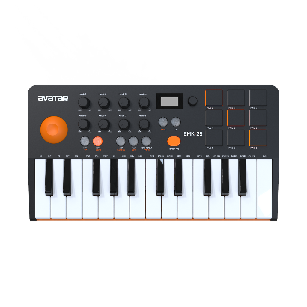 Avatar EMK-25 midi keyboard – Vybe Drums