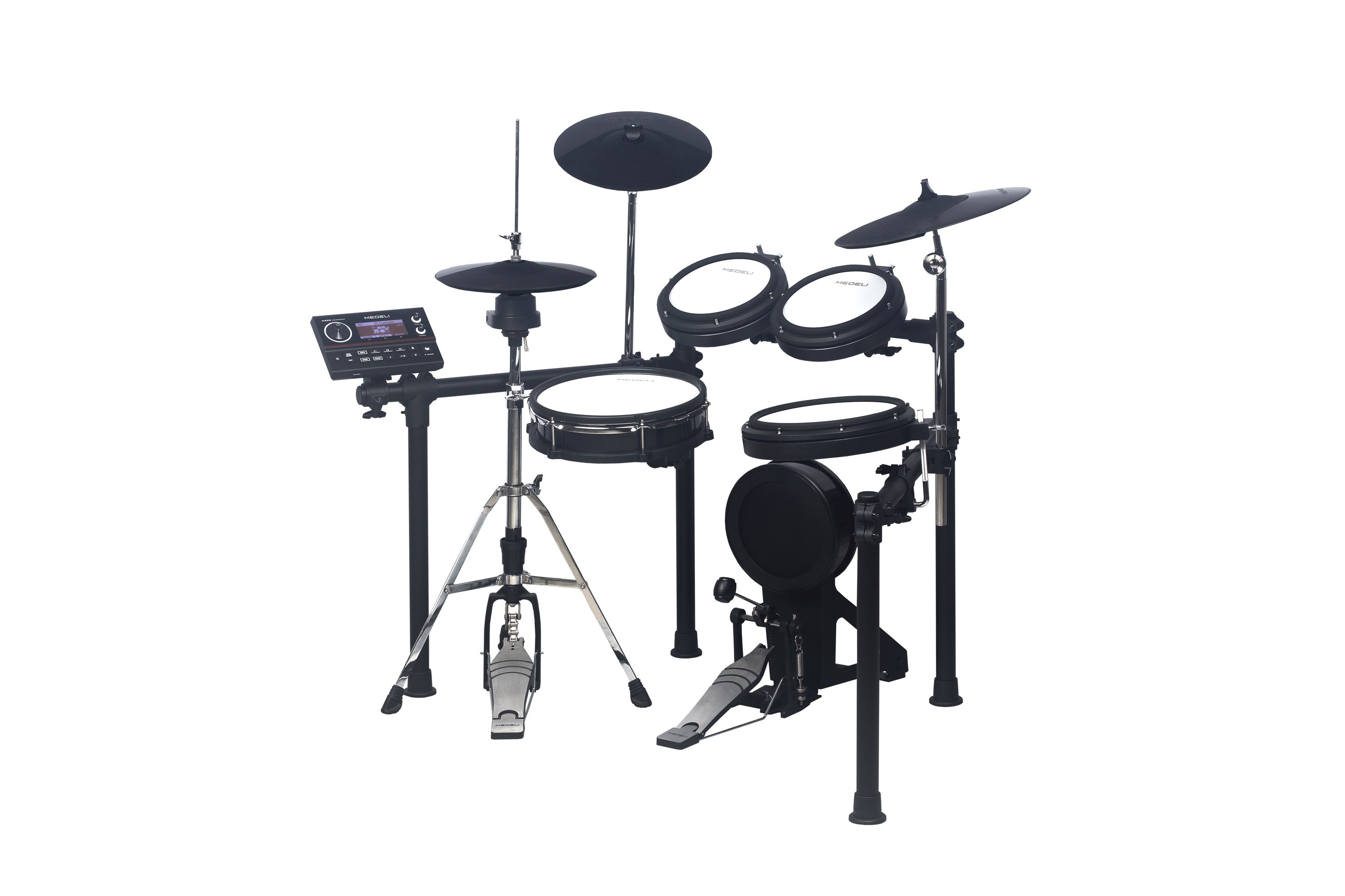 Medeli MZ538 electronic drum kit, alternate angle