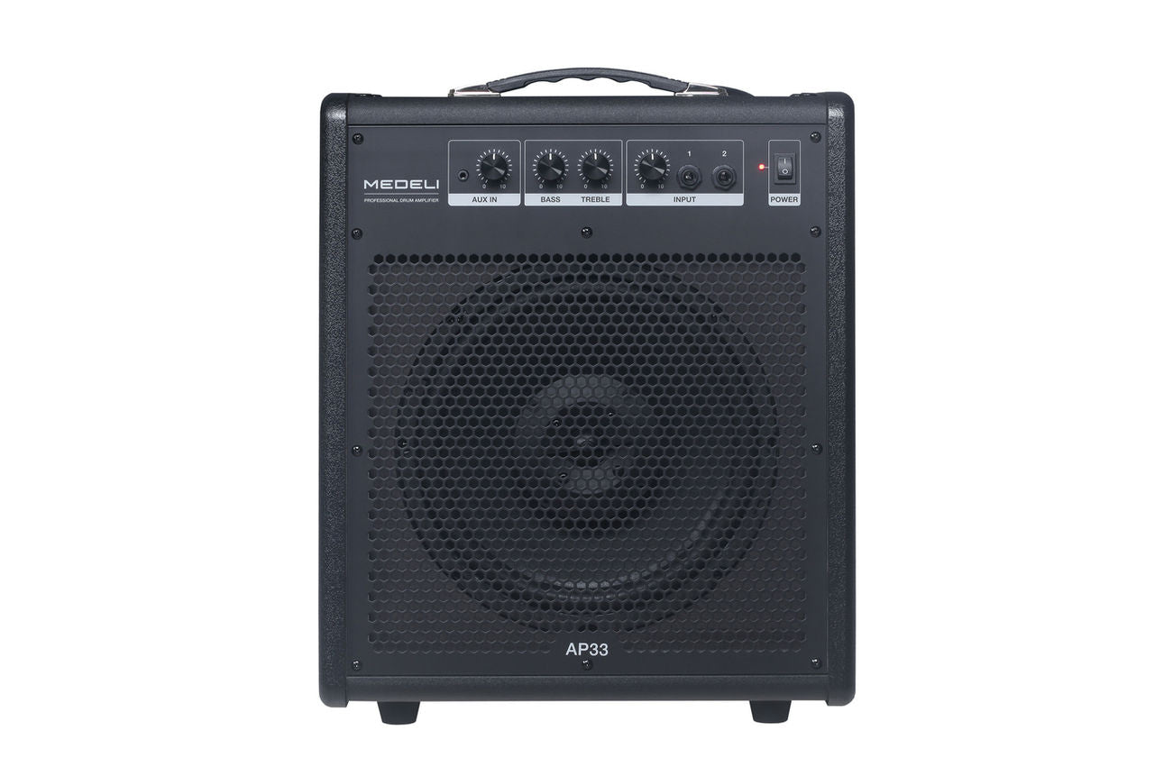 Medeli AP-33 Drum Monitor with dual volume control, clear sound, and powerful output optimized for drummers