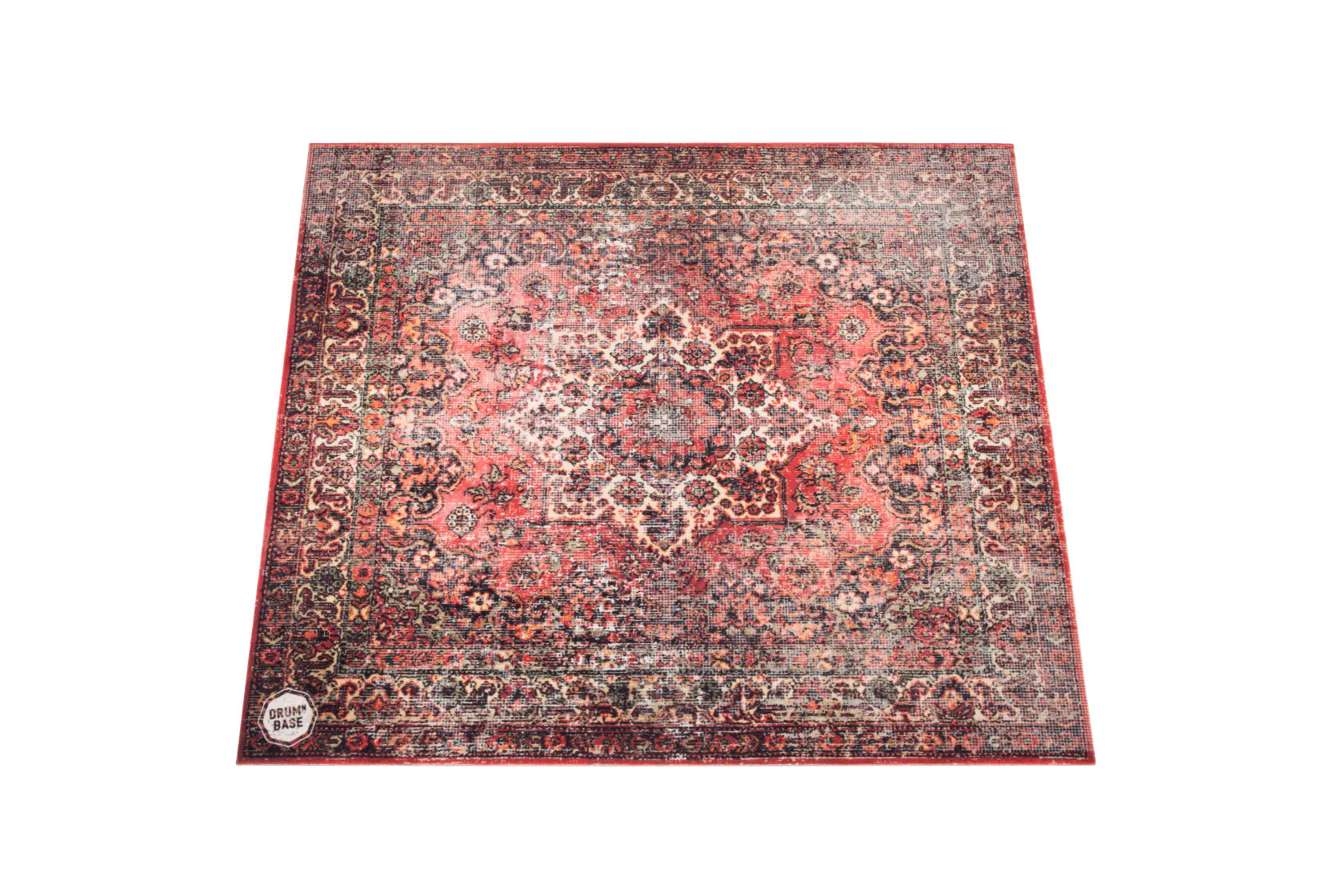 DRUMnBASE Sound STAGE 150×130cm Persian Worn Red Vibration Isolation carpet