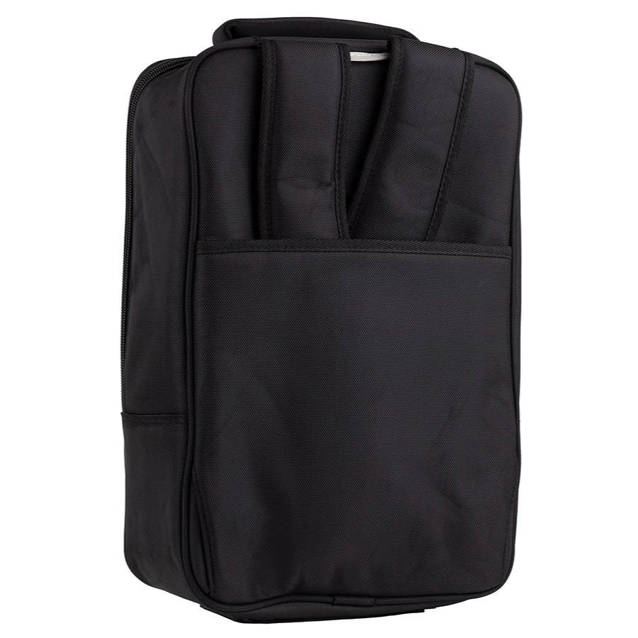 Boston Smart Luggage Backpack for Accessories in black with padded compartments and laptop pocket by Boston