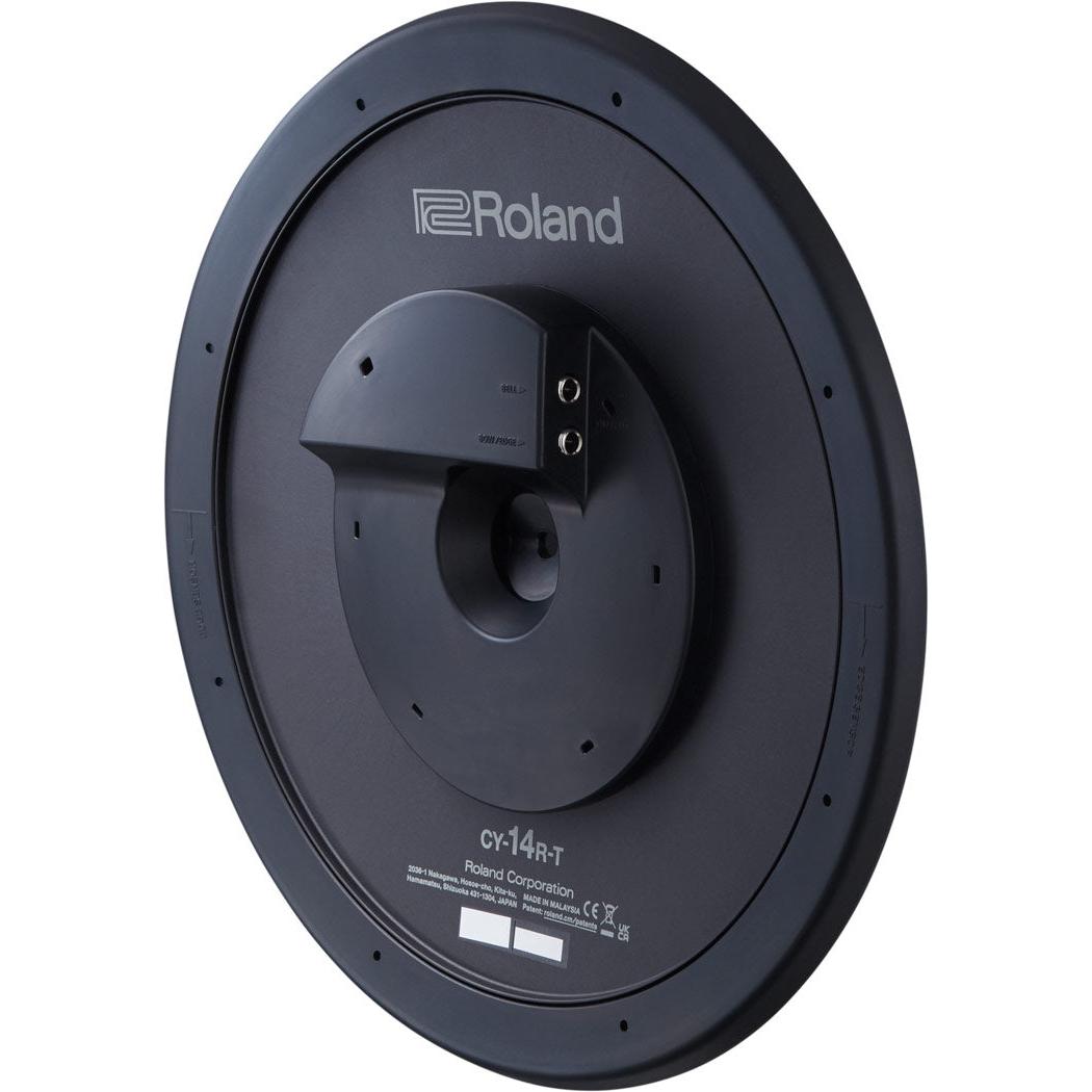 Roland CY-14R-T 14-inch V-Cymbal ride pad, underside with output jacks