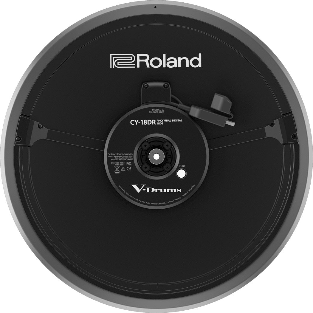 Roland CY-18DR digital ride cymbal, underside view