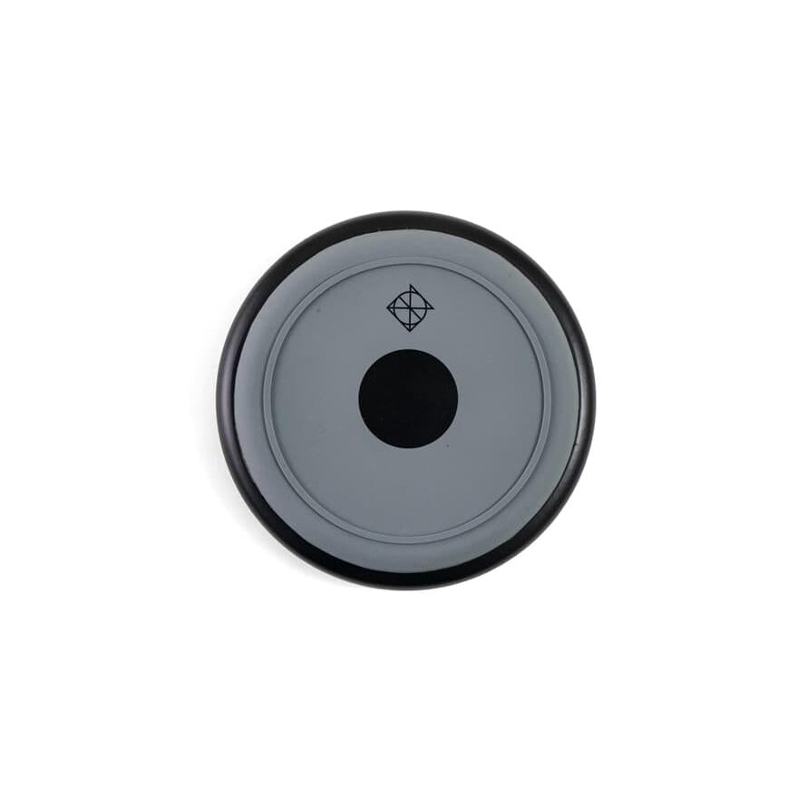 Dixon PDP48-HP Practice Pad 6" featuring a gray striking surface with black center and edging for drum stand mounting