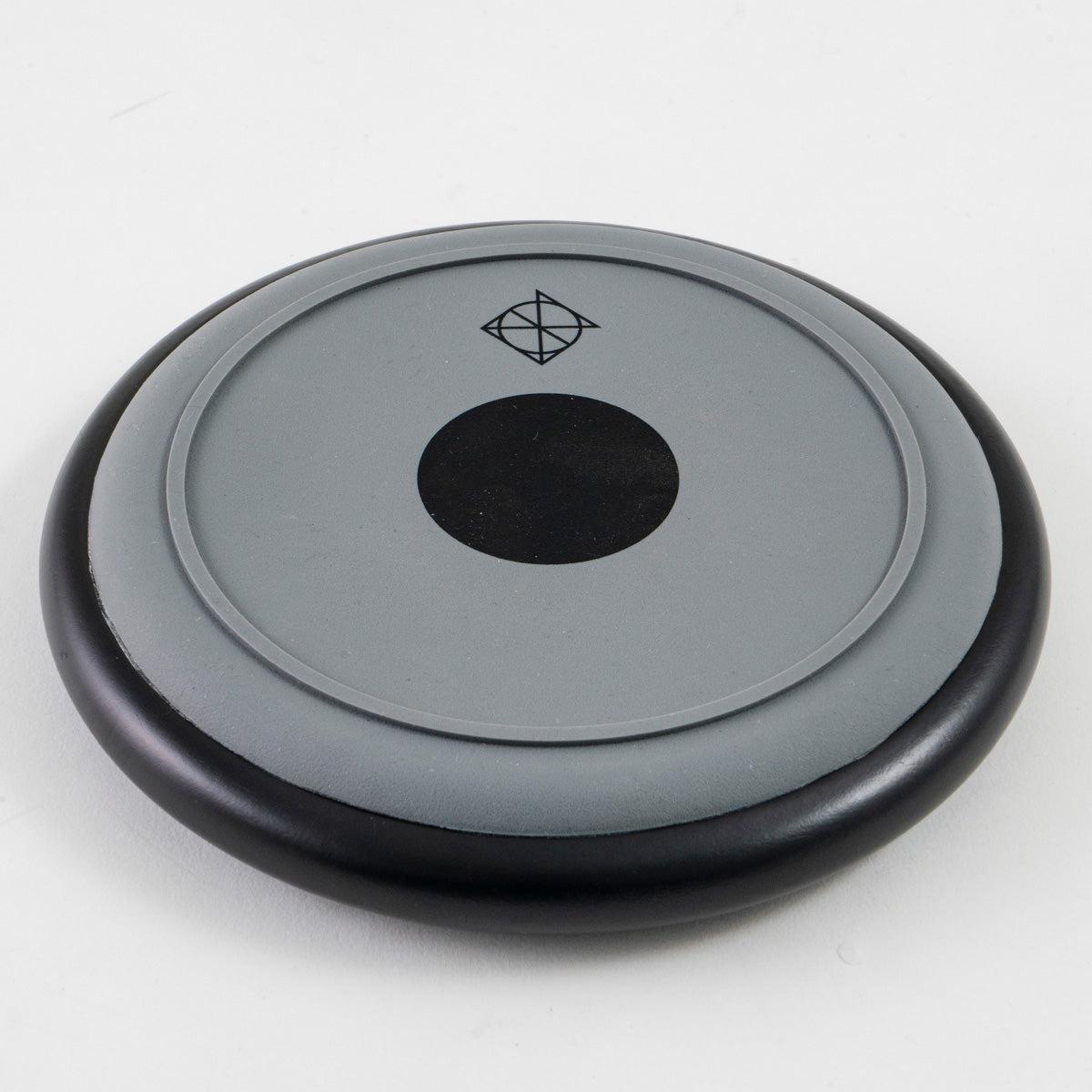Dixon PDP48-HP Practice Pad 6" showing gray striking surface with black center and black rim for drum practice
