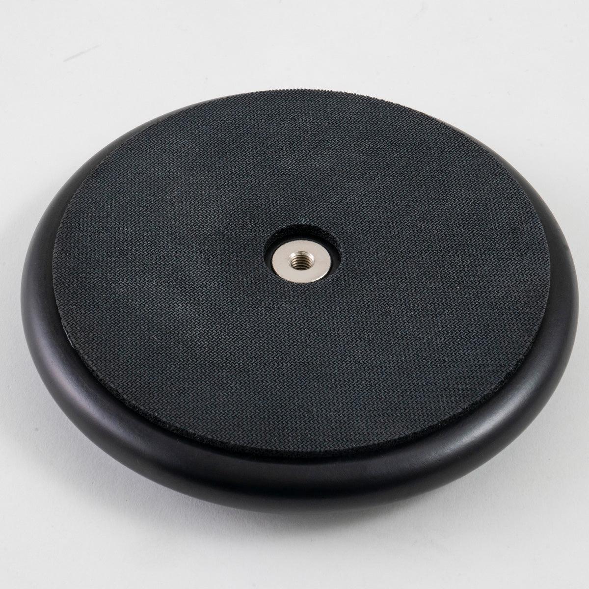 Dixon PDP48-HP Practice Pad 6" with black textured surface and metal M8 thread mount for drum stand attachment