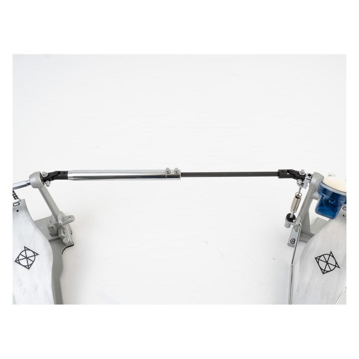 DIXON PP-P1D Double Bass Drum Pedal Single Chain Drive featuring smooth footboard and adjustable spring tension by Dixon
