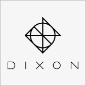 DIXON PP-PK New K Series single bassdrum pedal logo in grey with geometric design and Dixon brand name below
