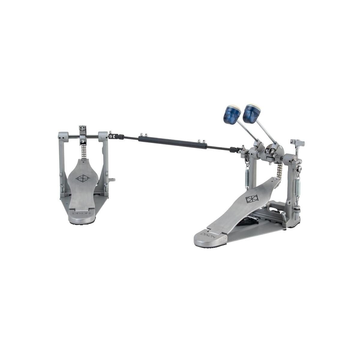 Dixon PP-PKD K Series Double Pedal Double Chain Drive featuring smooth footboard and see-through blue dual surface beaters