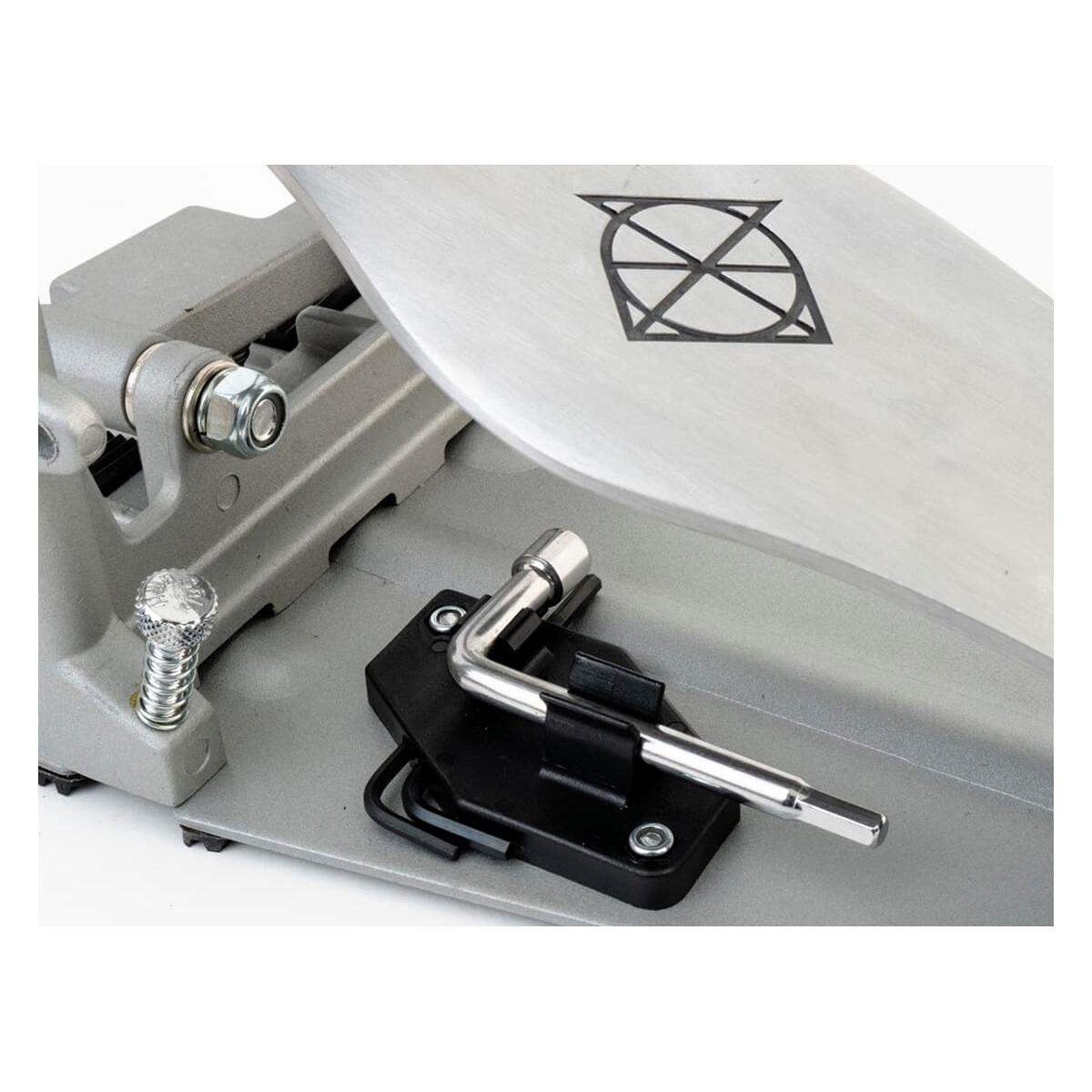 Dixon PP-PKD K Series Double Pedal Double Chain Drive close-up showing chain drive and pedal adjustment mechanism