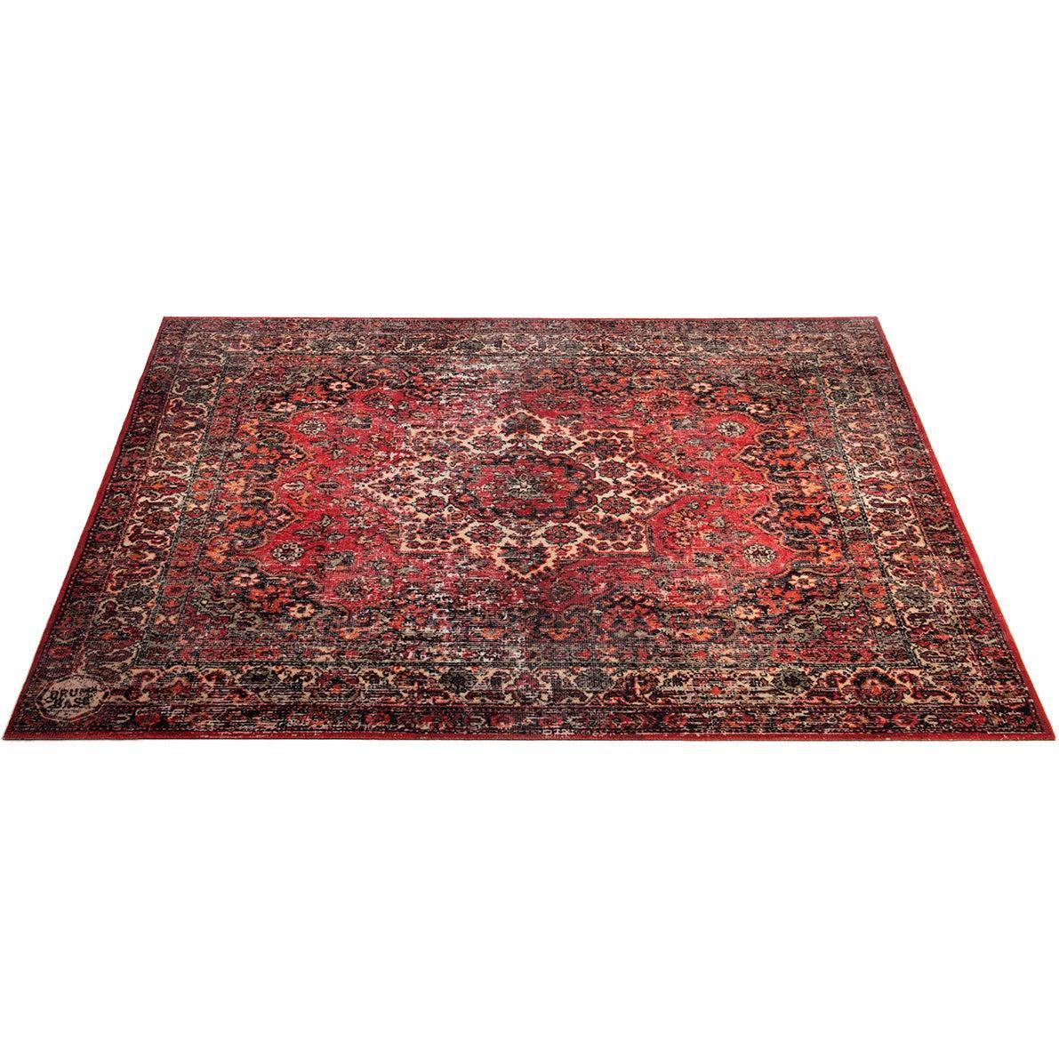 DRUMnBASE Vintage Persian Club Series Original Red 185x160cm carpet with rich Persian-inspired design by DRUMnBASE
