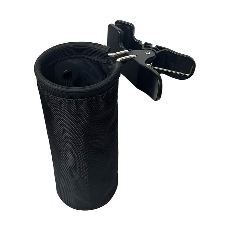 Drumstick Holder DSH-90 by Vybe Drums with XL mounting clamp, suitable for drumsticks, brushes, and mallets