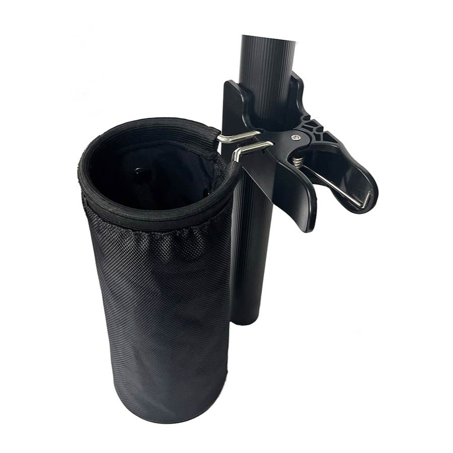 Drumstick Holder DSH-90 by Vybe Drums with XL clamp for quick mounting and holding sticks, brushes, and mallets.