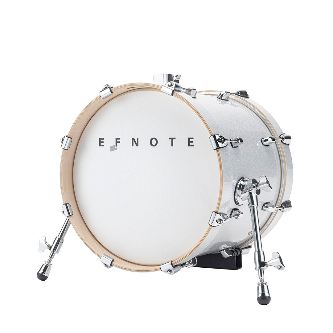EFNOTE 16x12 inch Electronic Kick Drum White Sparkle