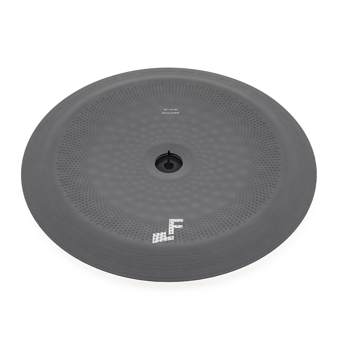 EFNOTE EFD-C18CH 18" China cymbal in dark gray with textured surface and multi-zone sensing by EFNOTE