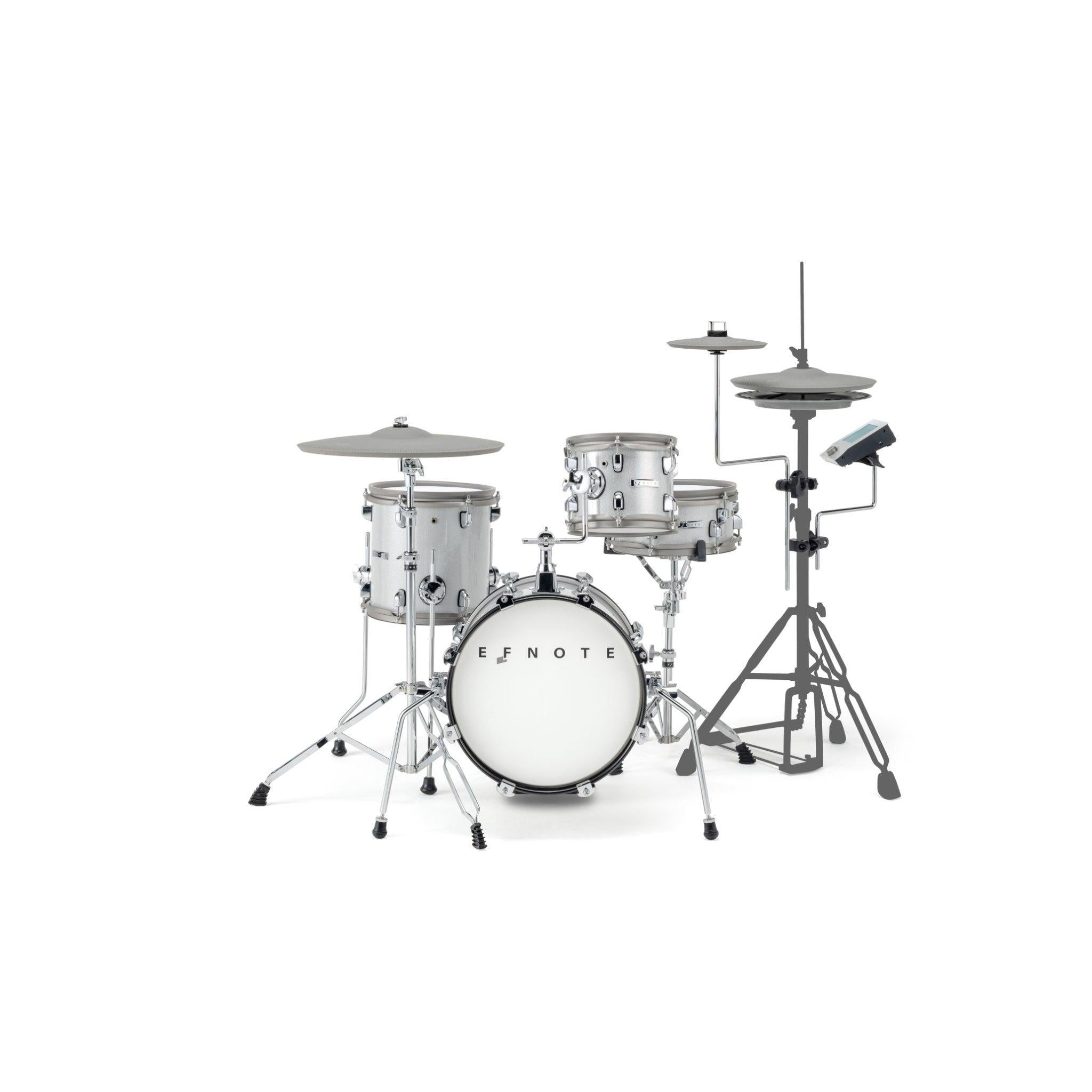 EFNOTE mini electronic drumset in white with compact design and digital pads by EFNOTE brand
