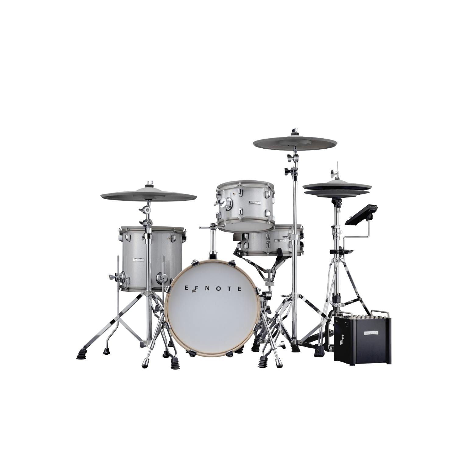 EFNOTE PRO 500 Standard Set professional stage drum kit with cymbals and compact electronic module by EFNOTE