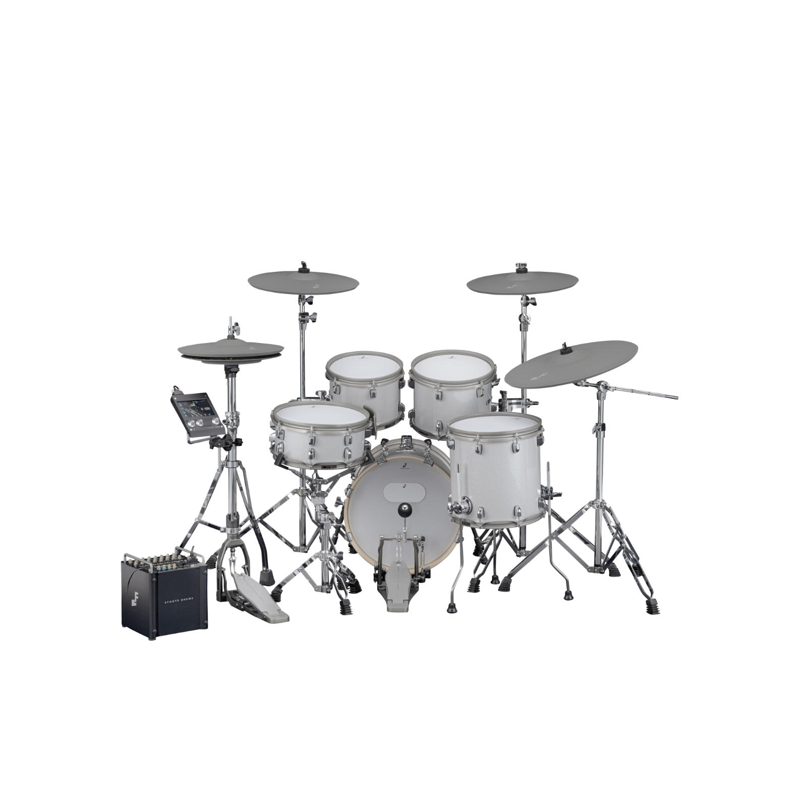 EFNote PRO 501 Traditional Set - Compact Acoustic Feel E-Drums with realistic drum pads and compact design by EFNOTE