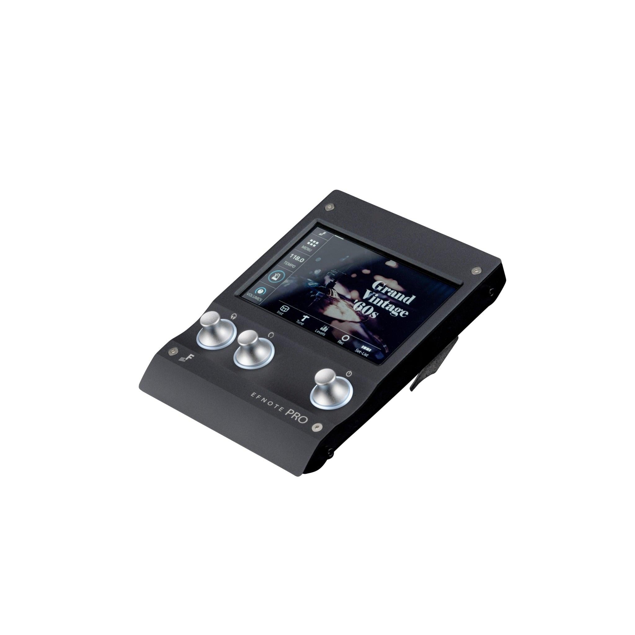 EFNote PRO 700 Standard Set electronic drum module with display screen and control knobs by EFNOTE.