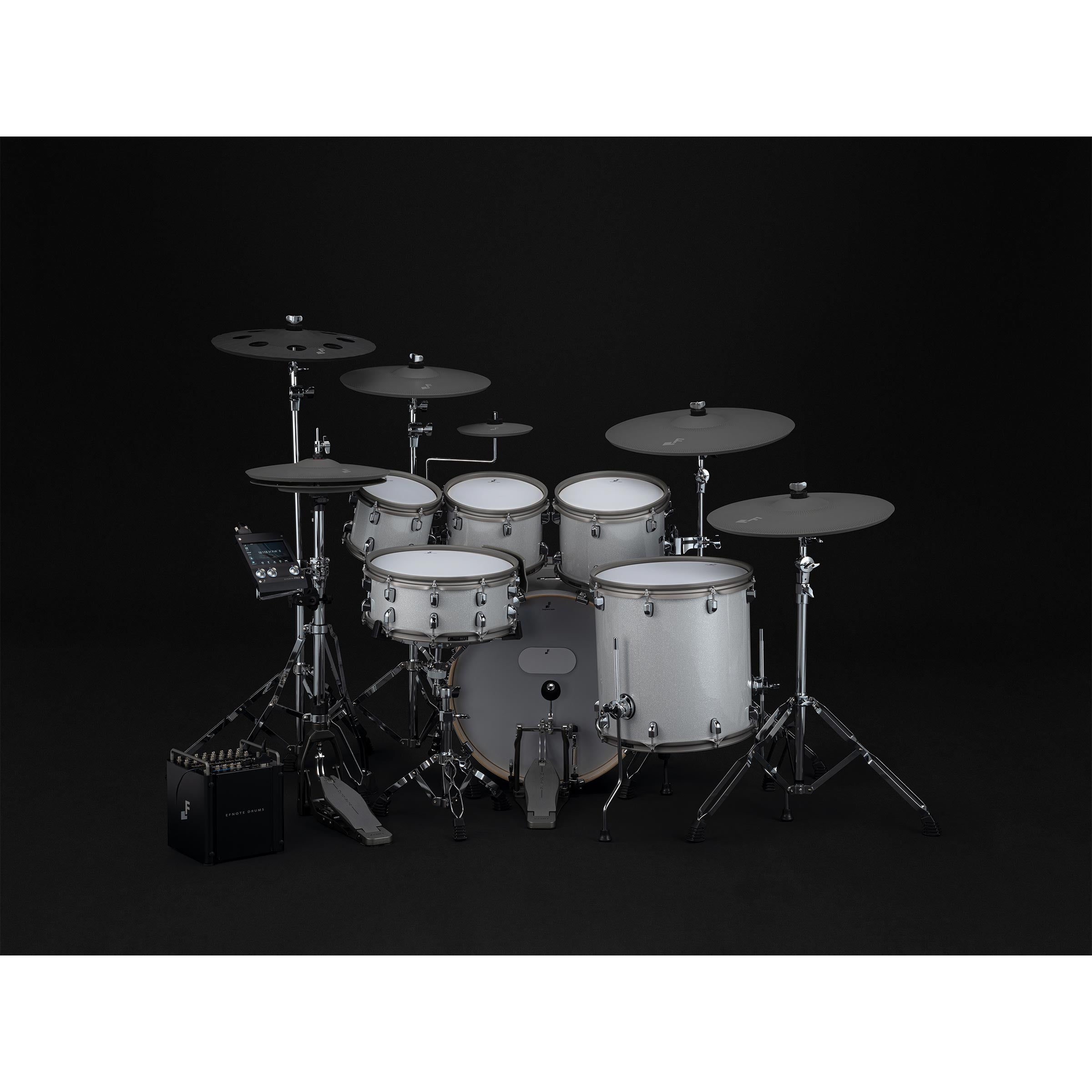 EFNote Pro 704 Technical Set electronic drum kit by EFNOTE with extended pad and cymbal setup for versatile playing styles