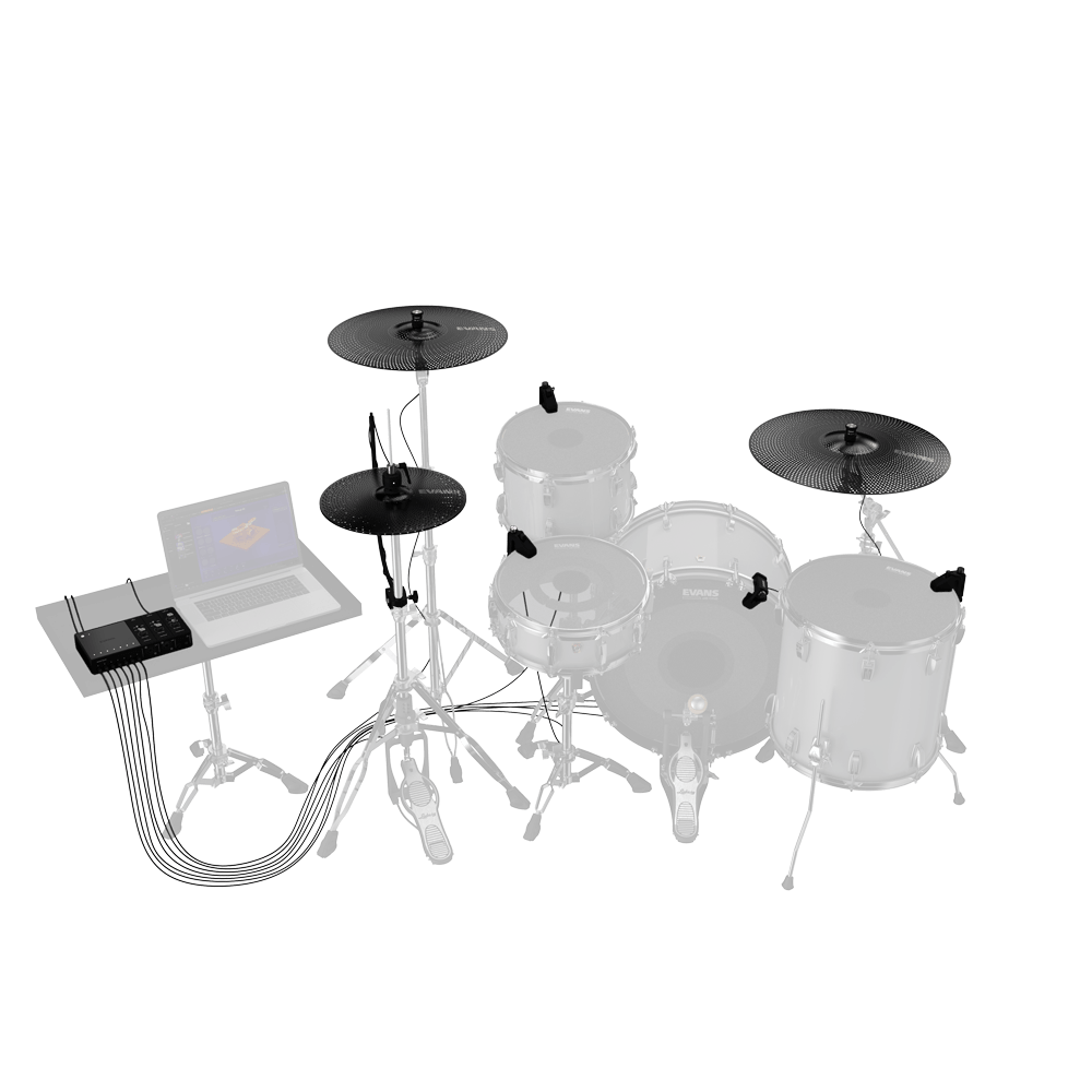 Evans Hybrid Sensory Percussion eKit-systeem